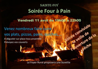 Ste Foy - Soirée four à pain - 11 Avril