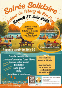 Ste Foy - Soirée solidaire autour de l'étang - 27 Juin