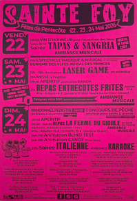 Ste Foy -Fêtes de Pentecôte - 22 au 24 Mai