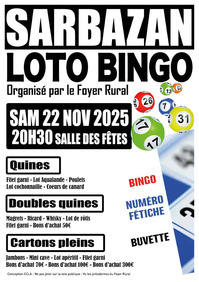 Sarbazan - Loto Bingo - 22 Novembre