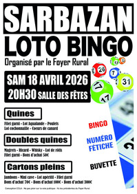 Sarbazan - Loto du Foyer Rural (2) - 18 Avril