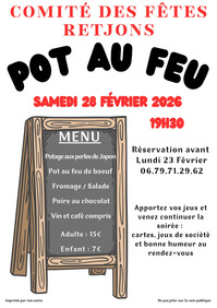 Soirée Pot au Feu Retjons