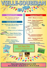 Vielle Soubiran - Fêtes locales - 25 au 27 Août