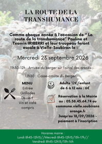 Vielle Soubiran - La Route de la Transhumance - 23 Septembre
