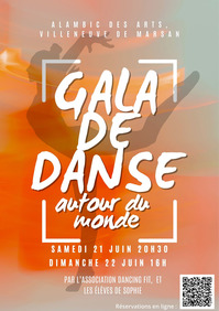 Villeneuve de Marsan - Gala de danse Mondern Jazz (Affiche) - 21 & 22 Juin
