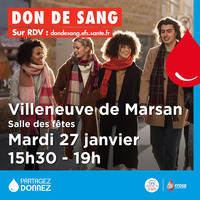 Villeneuve de Marsan - Don de sang - 27 Janvier