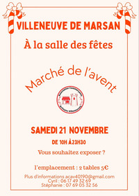 Villeneuve de Marsan - Marché de l'Avent - 21 Novembre