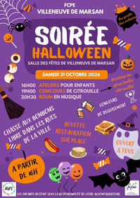 Villeneuve de Marsan - Soirée Halloween - 31 Octobre
