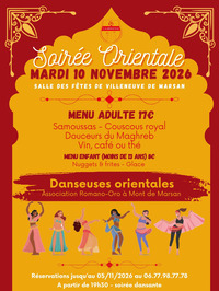 Villeneuve de Marsan - Soirée orientale - 10 Novembre