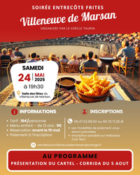 Villeneuve de Marsan - Soirée entrecôte Frites - 24 Mai