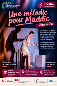 Villeneuve de Marsan - Théâtre Une mélodie pour Maddie - 9 Octobre
