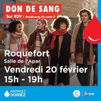 don de sang roquefort 20 février