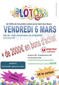 loto gabarret 6 mars