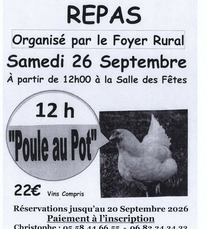 Mauvezin d'Armagnac - Repas Poule au pot - 26 Septembre