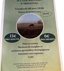Mauvezin d'Armagnac - Repas de Printemps - 8 Mai