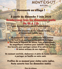 Montégut - Marché traditionnel hebdomadaire - à partir du 7 Juin