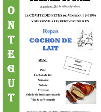 Montégut - Repas cochon de lait - 26 Avril