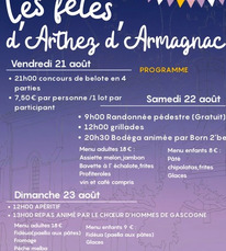 Athez d'Armagnac - Fêtes - 21 au 23 Août
