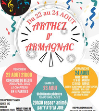 Arthez d'Armagnac - Fêtes - 22 au 24 Août