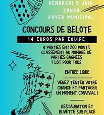 Arue - Fêtes patronales concours de belote - 5 Juin