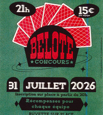 Betbezer d'Armagnac - Concours de belote - 31 Juillet