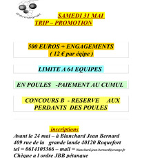 Betbezer d'Armagnac - Concours de pétanque - 31 Mai