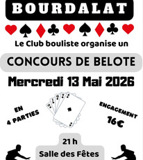 Bourdalat - Concours de belote - 13 Mai