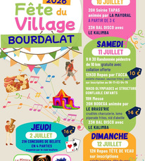 Bourdalat - Fête du village - 10 au 12 Juillet