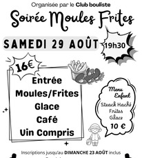 Bourdalat - Soirée moules frites - 29 Août