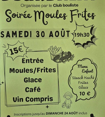 Bourdalat - Soirée moules frites - 30 Août