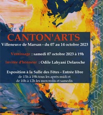 Canton'Arts 2023 - 7 au 14 Octobre