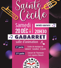Concert Sainte Cécile - Gabarret - 20 décembre