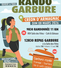 Créon d'ARmagnac - Rando garbure - 8 Mars
