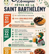 Créon d'Armagnac - Fêtes de la St Barthélémy - 21 au 23 Août