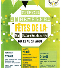 Créon d'Armagnac - Fêtes de la St Barthélémy - 22 au 24 Août