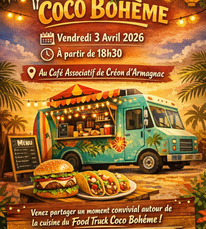 Créon d'Armagnac - Foodtruck Coco Bohème - 3 Avril