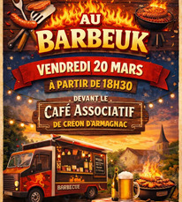 Créon d'Armagnac - Foodtruck AU Barbeuk - 20 Mars