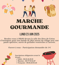 Créon d'Armagnac - Marche gourmande - 23 Juin