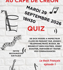 Créon d'Armagnac - Soirée quiz rock - 29 Septembre