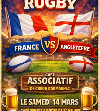 Créon d'Armagnac - Tournoi des 6 Nations France Angleterre - 14 Mars