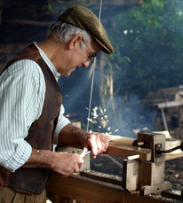 Démonstration tourneur sur bois
