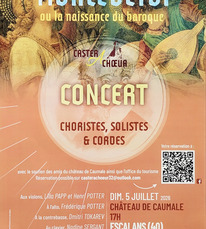 Escalans - Concert Monteverdi ou la naissance du baroque - 5 Juillet