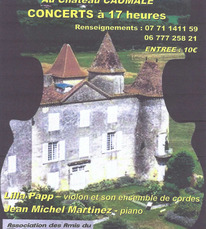 Escalans - Concerts à Caumale - 19 & 20 Septembre