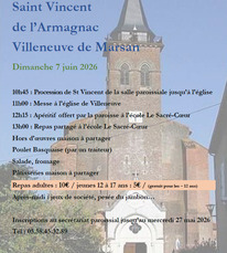 Fête de la paroisse Saint-Vincent - 7 juin - Villeneuve