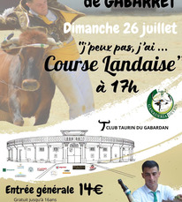 Gabarret - Course landaise - 26 Juillet