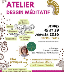 Hontanx - Atelier dessin méditatif - 15 & 29 Janvier