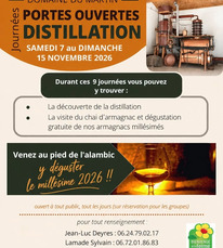 Hontanx - Distillation Domaine du Martin - 7 au 15 Novembre