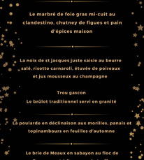 Hontanx - Menu St Sylvestre (2) - 31 Décembre
