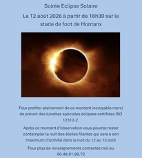 Hontanx - Soirée éclipse solaire - 12 Août