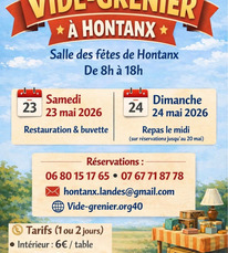 Hontanx - Vide greniers - 23 Mai